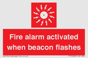 Fire alarm activated when beacon flashes